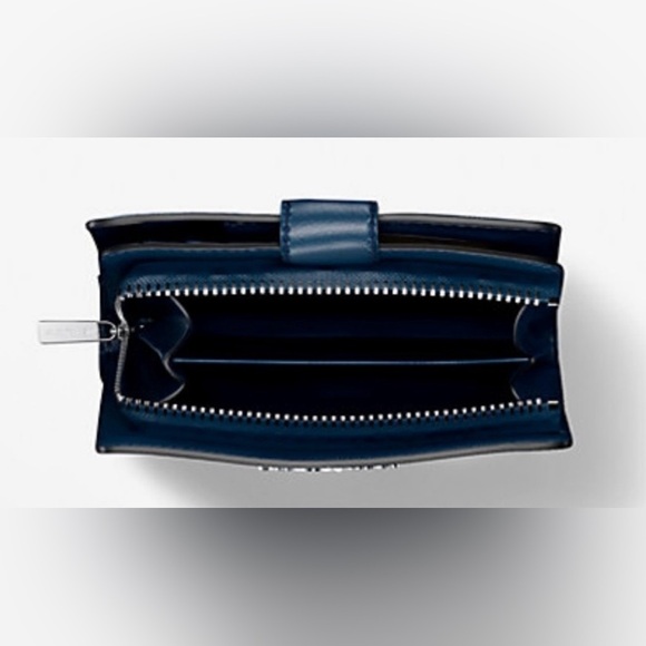 Michael Kors Dual-Tone*NAVY*Wallet - Picture 3 of 5